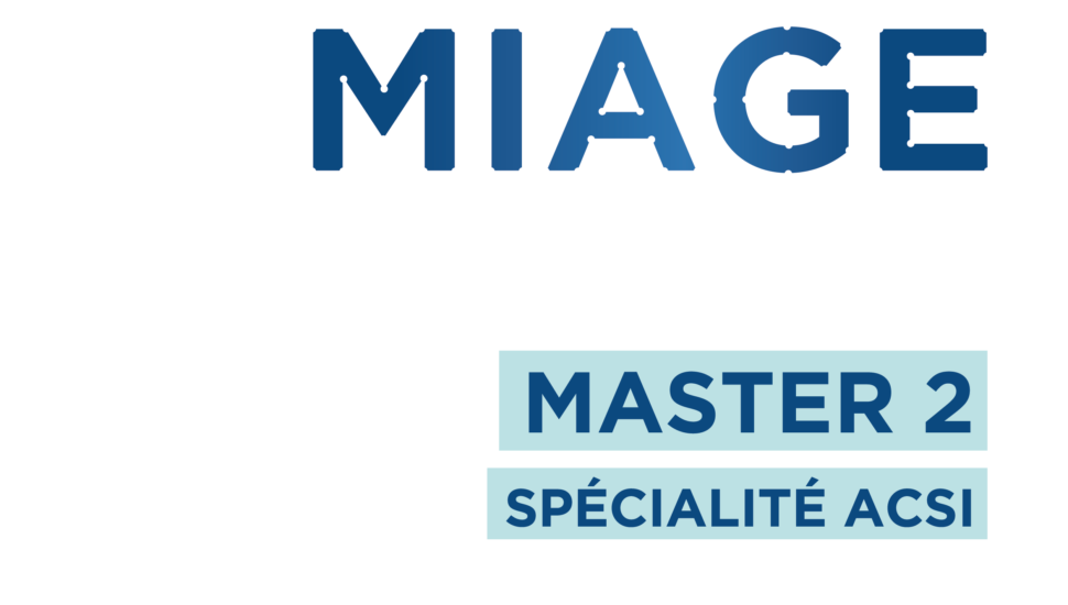 Master 2 MIAGE – ACSI